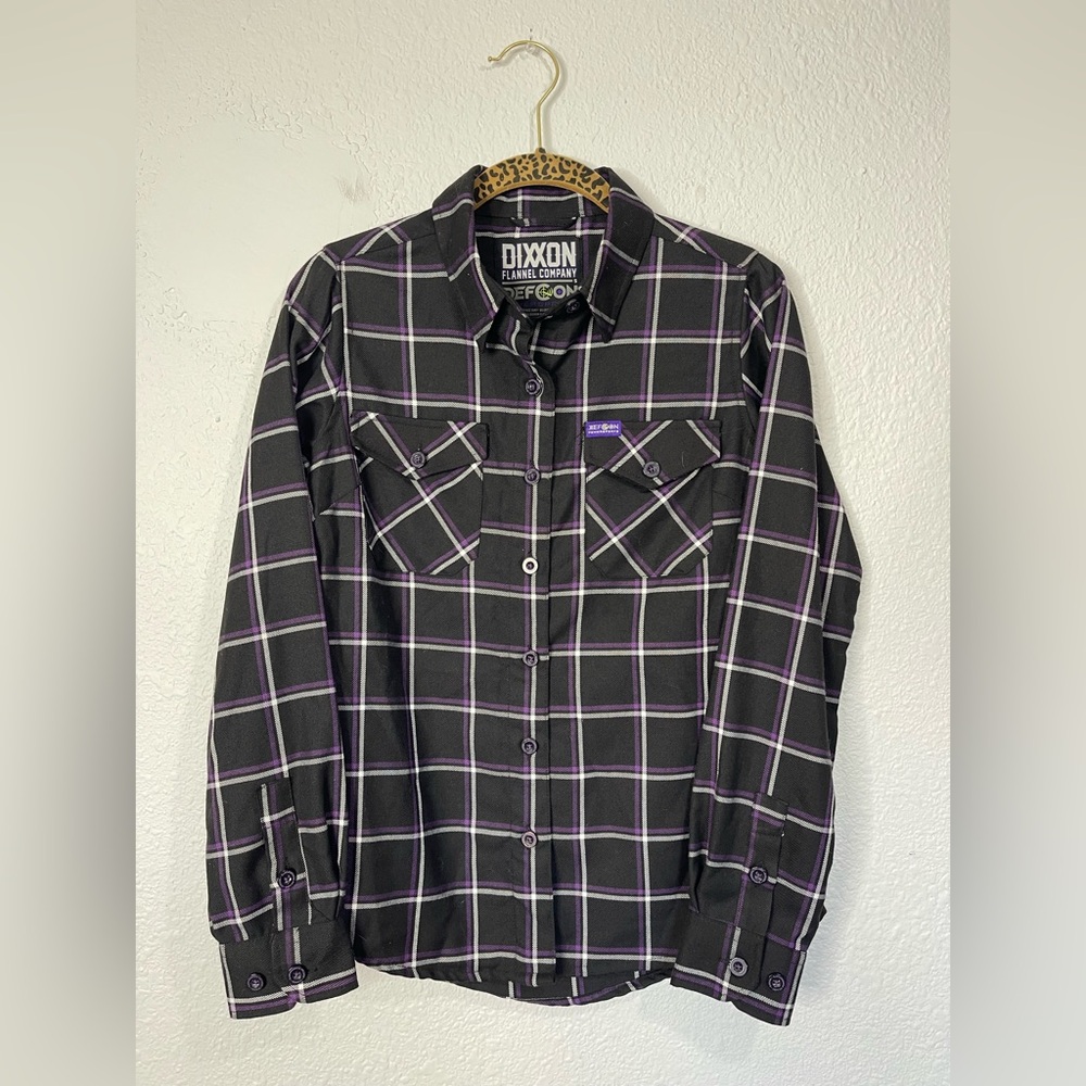 Dixxon Defcon Plaid Button Down Shirt Size Small